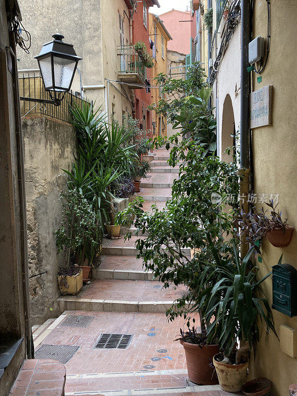 France - Côte d’Azur - Menton - little street un the old town